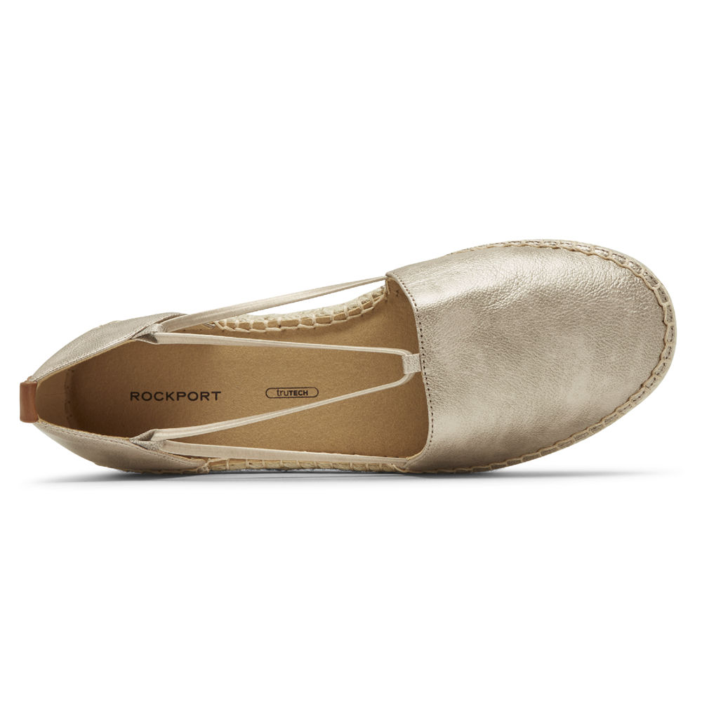 Rockport Womens Slip-On Silver - Seaview Bungee - UK 356-QIRPBM